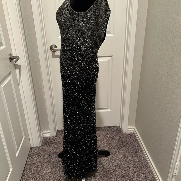 Vintage Sean Collection Black beaded dress, Silk - Picture 3 of 4